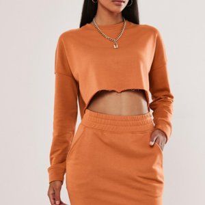 NWT Missguided Crop Top + Pocket Skirt Co Ord